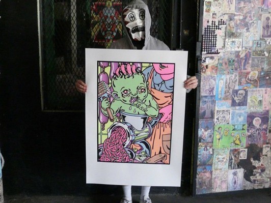 マルセイユのアート集団ル・デルニエ・クリによるシルクスクリーン展示、UPLINK GALLERYにて開催。