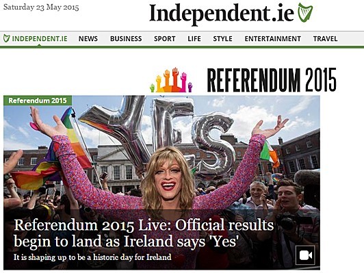 アイルランド、世界初憲法で同性婚を認める国に